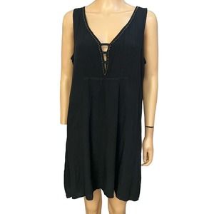 Idyllwind Miranda Lambert Gauzy Tank Dress Shift Beaded Plunging